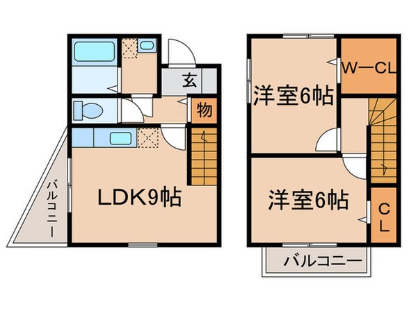 Ｂａｍｂｉｎｉ沖田の物件間取画像